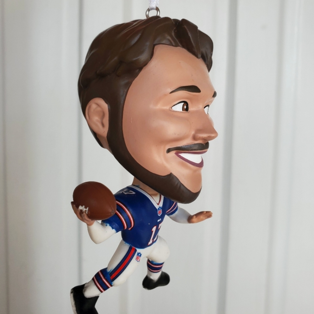 NIB 2022 Hallmark/ Josh Allen "Bouncing Buddy" Bobblehead Ornament - Picture 8 of 14
